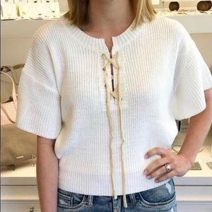 One short sleeved sweater